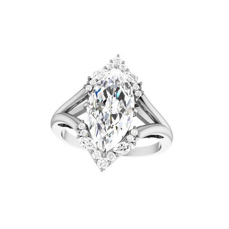 Abigail 1 Carat Natural Marquise Diamond Engagement Ring
