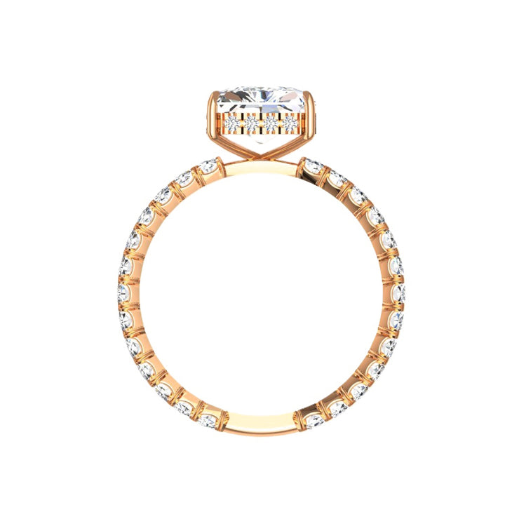 Alya 5 Carat Radiant Cut Lab Grown Diamond Engagement Ring