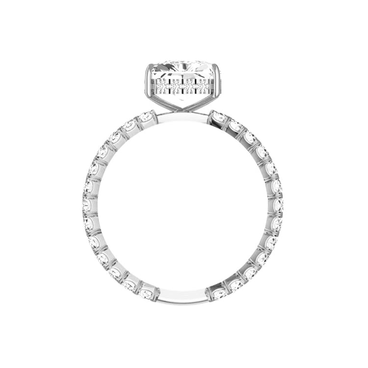 Alya 5 Carat Radiant Cut Lab Grown Diamond Engagement Ring