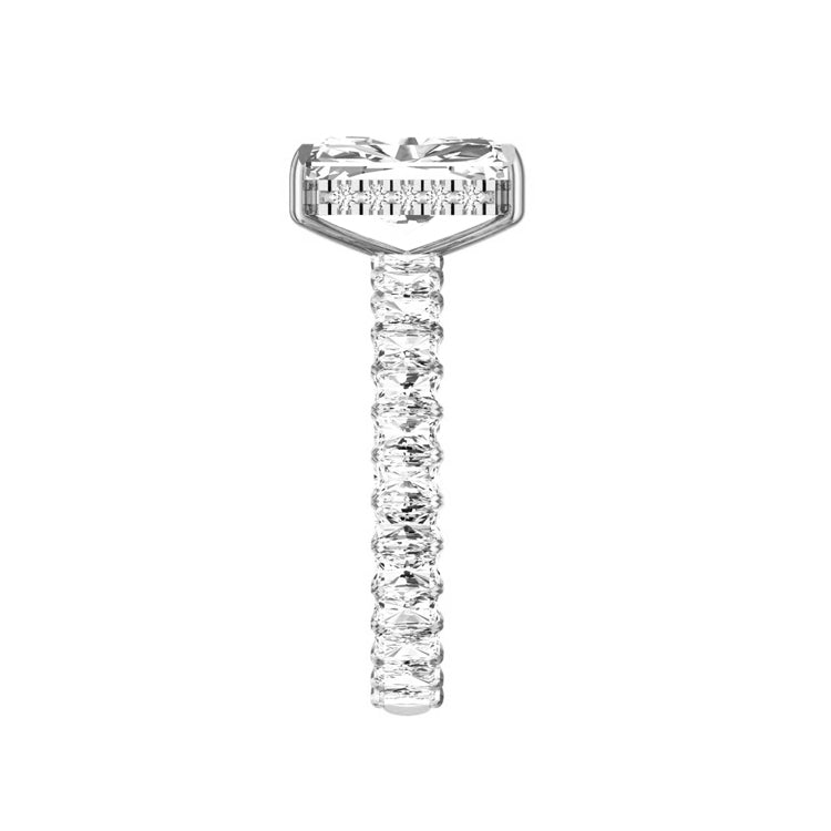 Alya 5 Carat Radiant Cut Lab Grown Diamond Engagement Ring