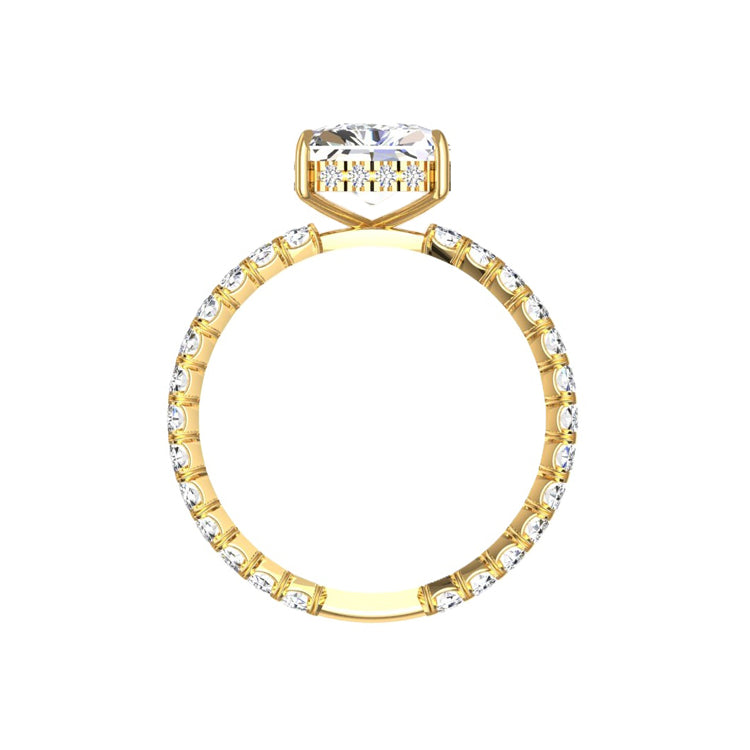 Alya 5 Carat Radiant Cut Lab Grown Diamond Engagement Ring