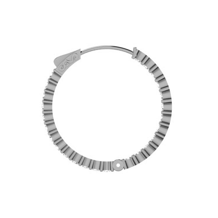 Ella Lab Grown Diamond Hoop Earrings in 14K Gold