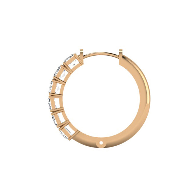 Emily Lab Grown Diamond Hoop Earrings in 14K Gold