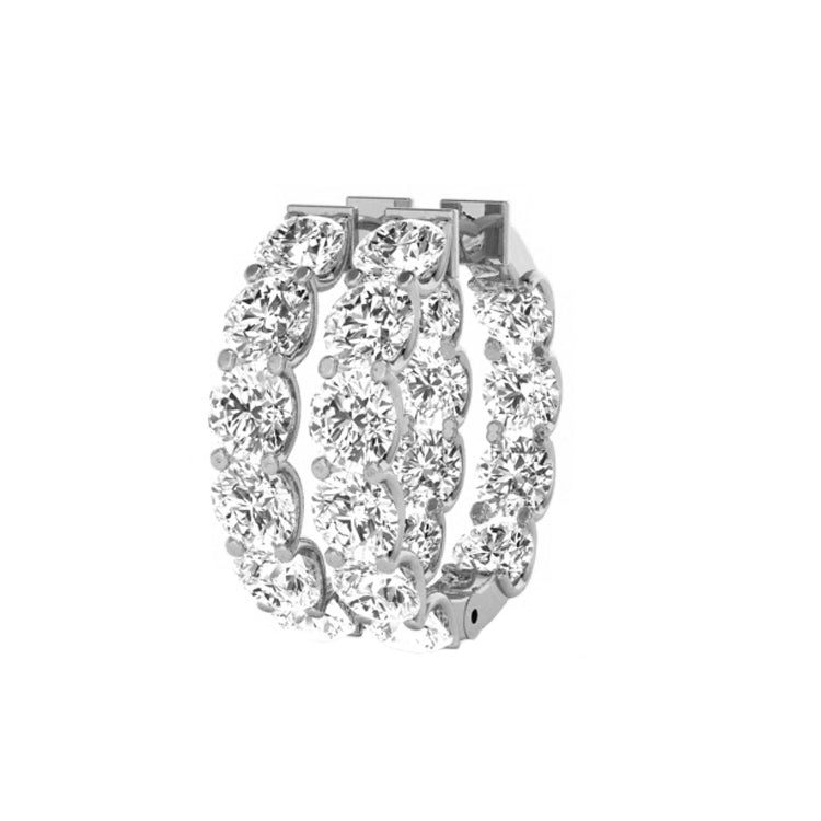 Miley Lab Grown Diamond Hoop Earrings in 14K Gold