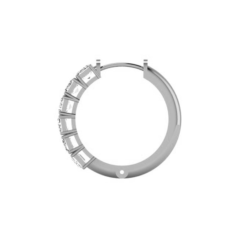 Emily Lab Grown Diamond Hoop Earrings in 14K Gold