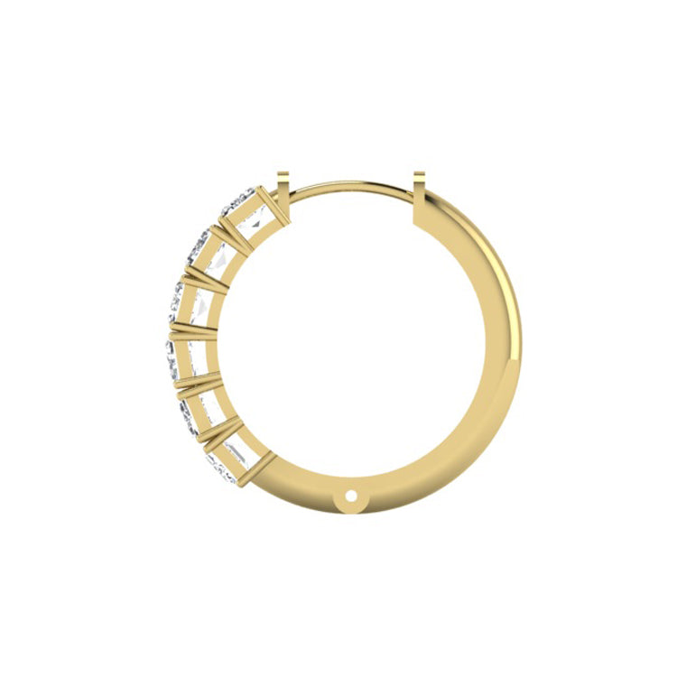 Emily Lab Grown Diamond Hoop Earrings in 14K Gold