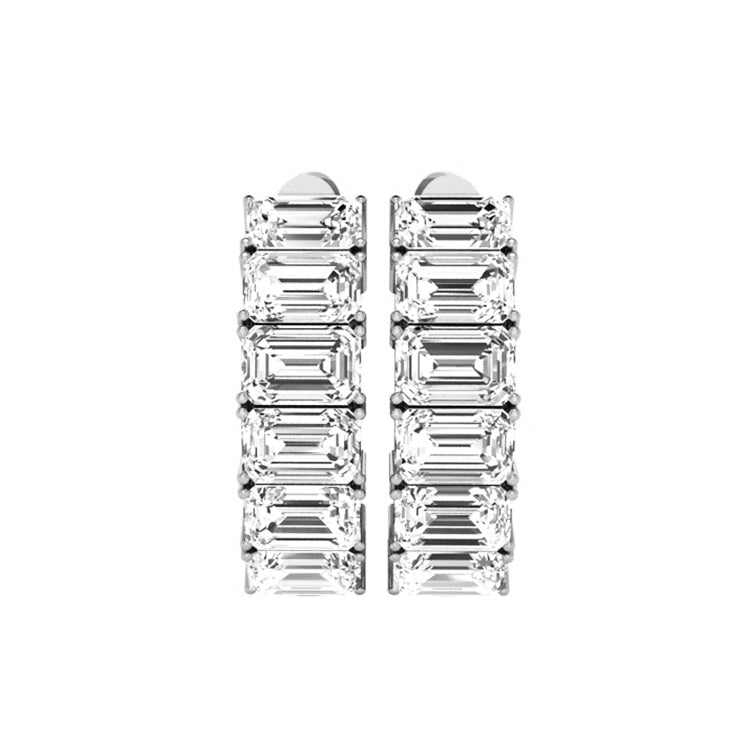 Emily Lab Grown Diamond Hoop Earrings in 14K Gold