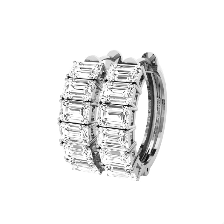 Emily Lab Grown Diamond Hoop Earrings in 14K Gold