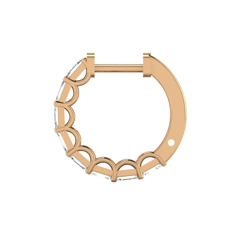 Ashley Lab Grown Diamond Hoop Earrings in 14K Gold