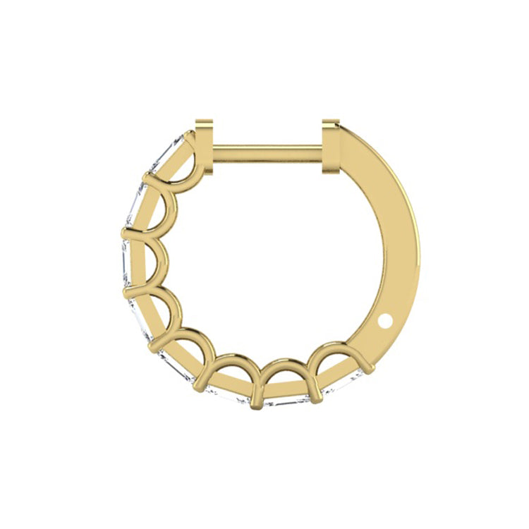 Ashley Lab Grown Diamond Hoop Earrings in 14K Gold