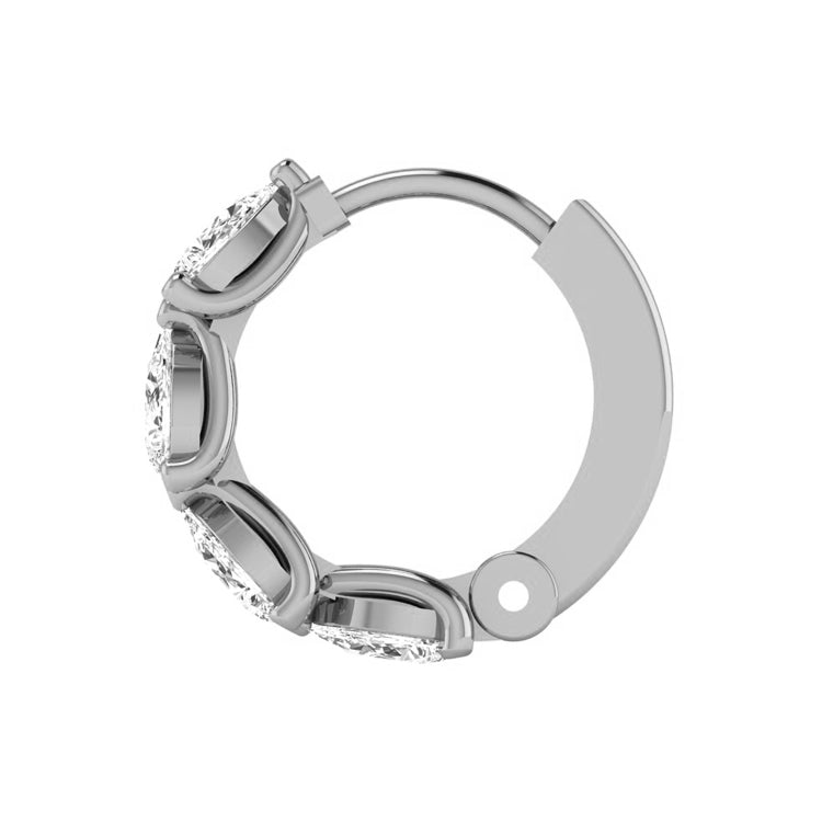 Riata Lab Grown Diamond Hoop Earrings in 14K Gold