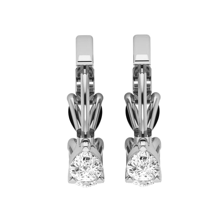 Riata Lab Grown Diamond Hoop Earrings in 14K Gold