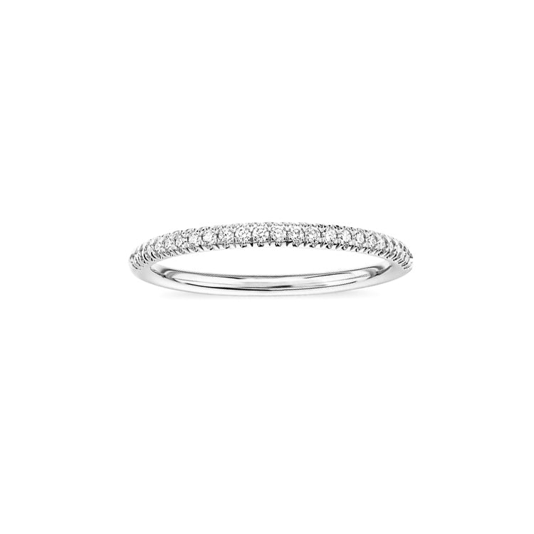 Micropave Half Eternity Ring in 14K Gold - GEMNOMADS