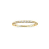 Micropave Half Eternity Ring in 14K Gold - GEMNOMADS