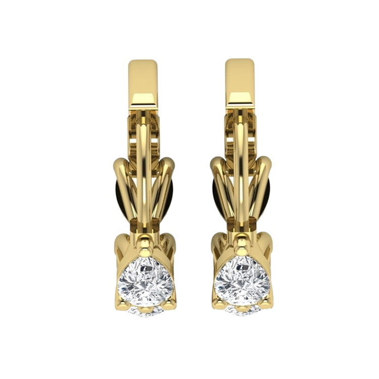 Riata Lab Grown Diamond Hoop Earrings in 14K Gold