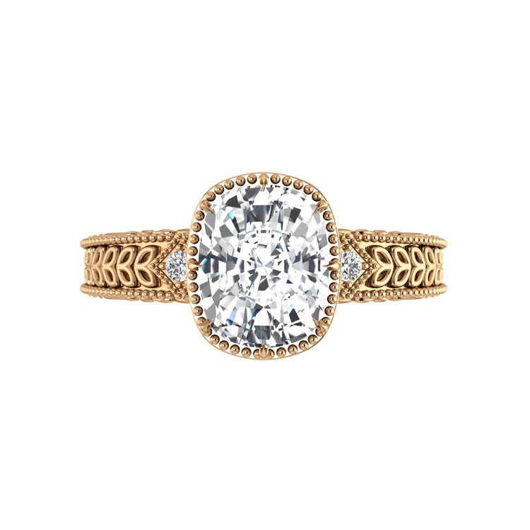 rose gold - elongated cushion