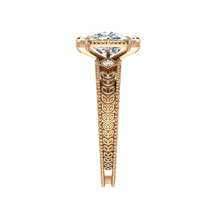 rose gold - elongated cushion