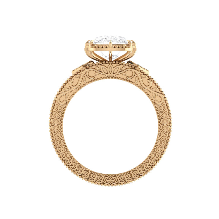 rose gold - elongated cushion