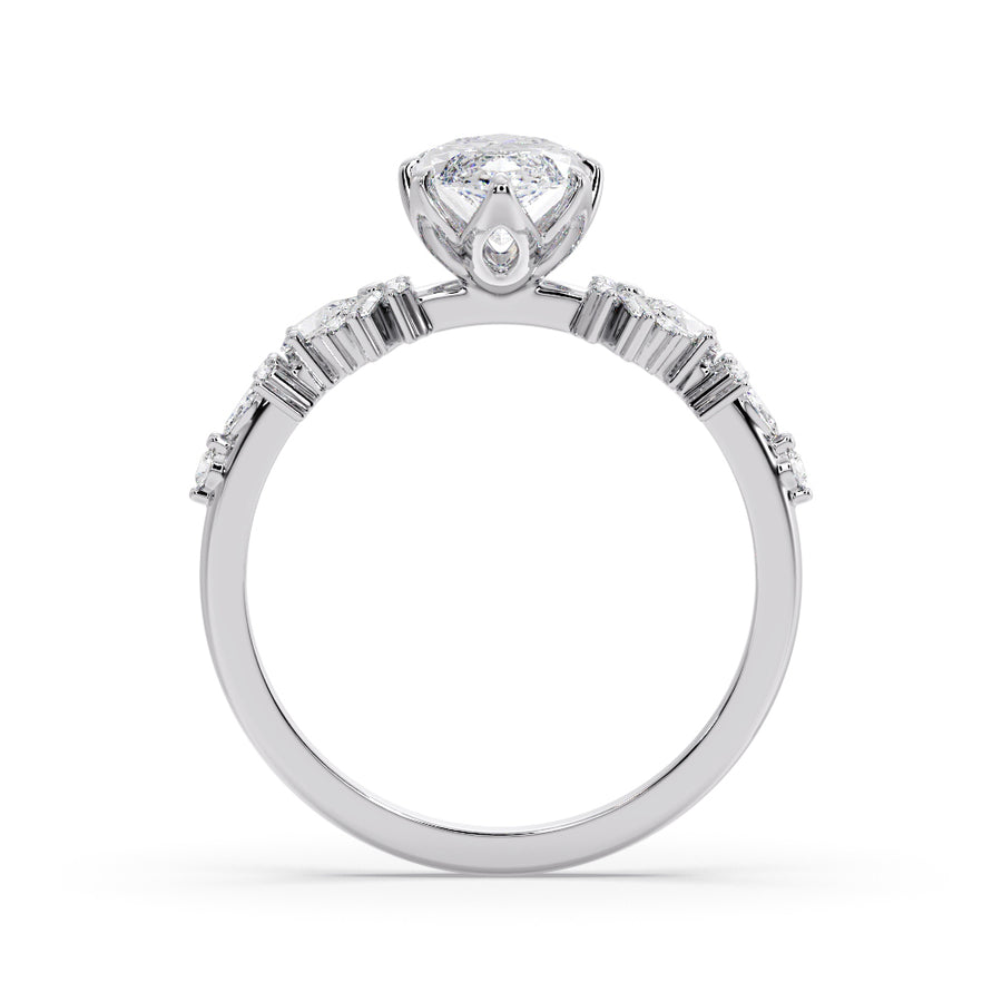 Fiora 2 Carat Marquise Cut Lab Grown Diamond Engagement Ring