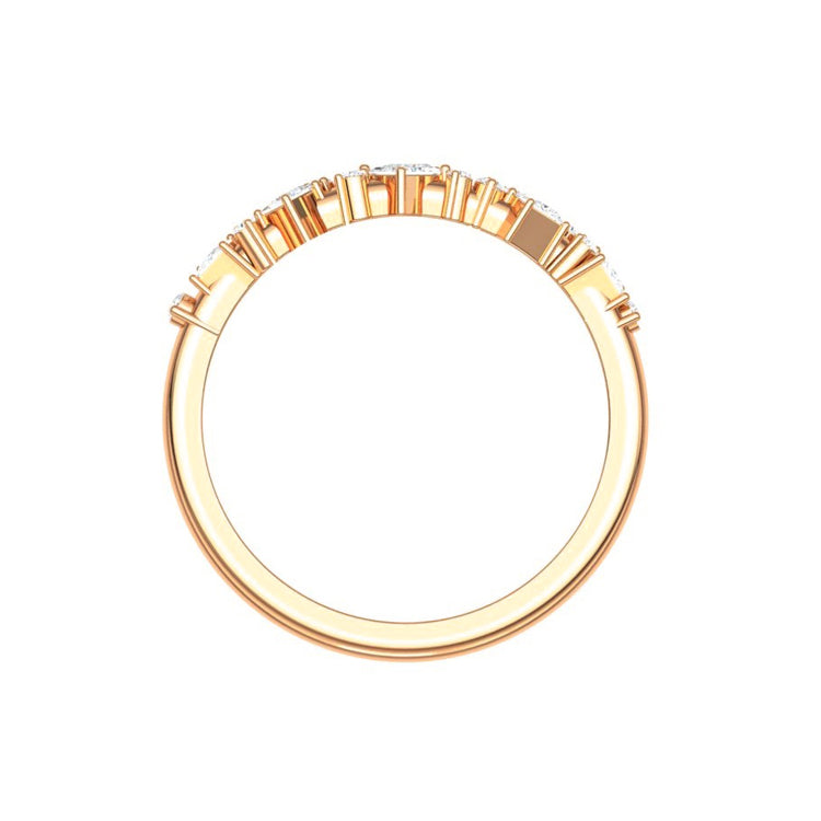 Holiday Lights Princess Cut Cluster Diamond Ring