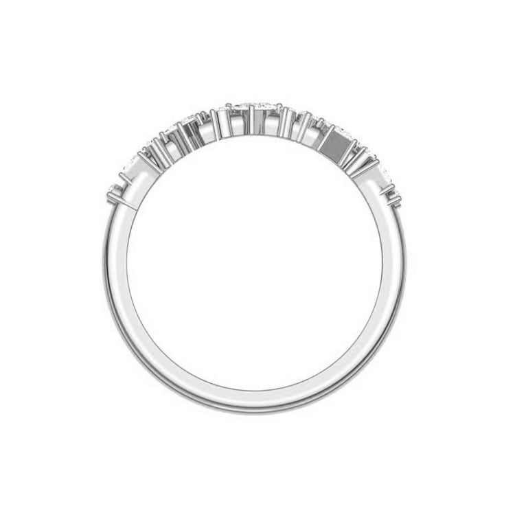 Holiday Lights Princess Cut Cluster Diamond Ring