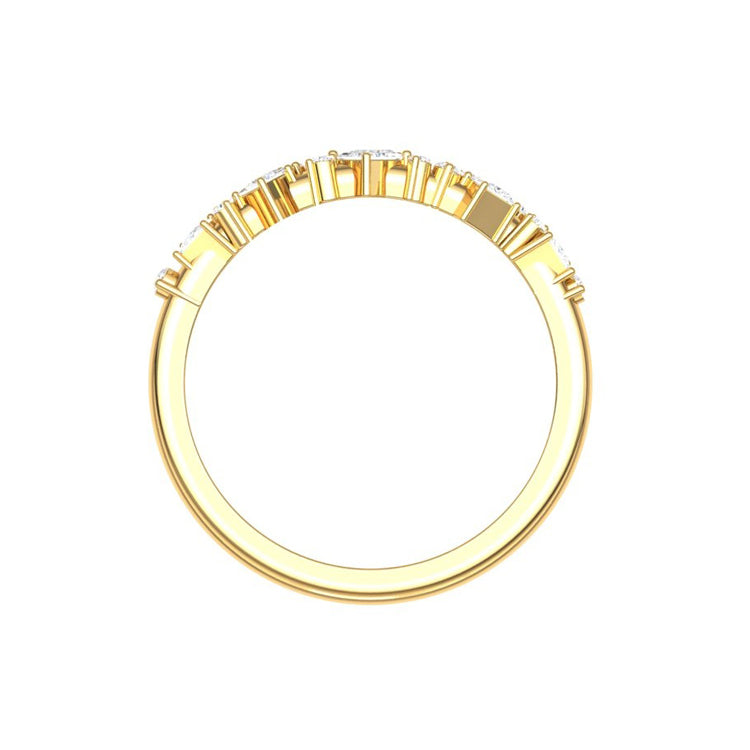 Holiday Lights Princess Cut Cluster Diamond Ring