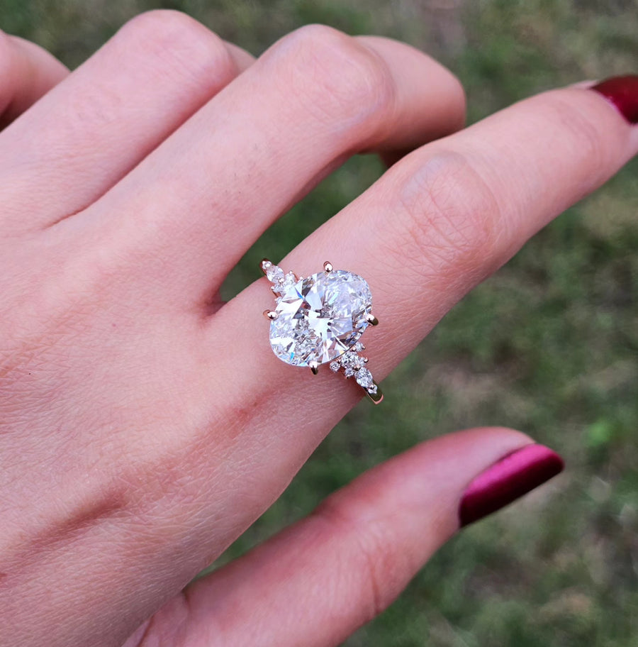 Olivia Carat Lab Grown Oval Diamond Engagement Ring