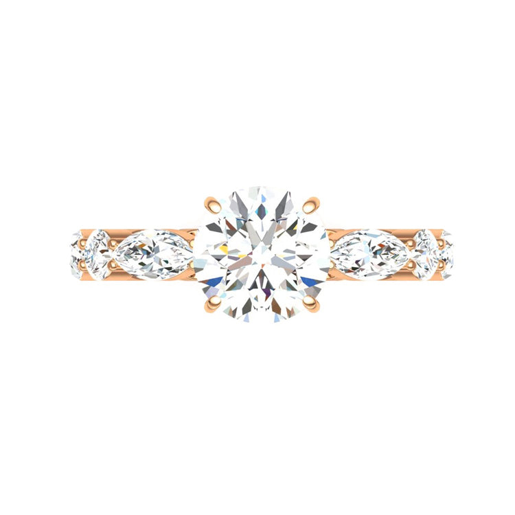 Maya 2 Carat Lab Grown Round Diamond Engagement Ring