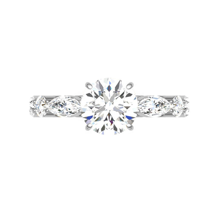 Maya 2 Carat Lab Grown Round Diamond Engagement Ring