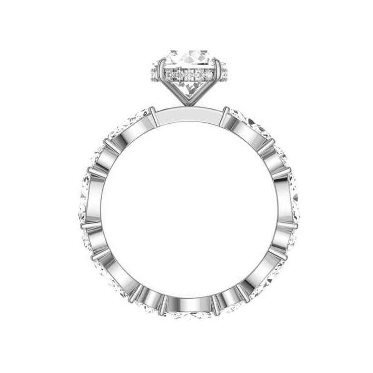 Maya 2 Carat Lab Grown Round Diamond Engagement Ring