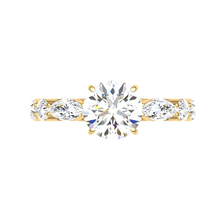 Maya 2 Carat Lab Grown Round Diamond Engagement Ring