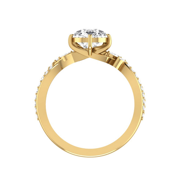 Rosetta Floral Diamond Engagement Ring Setting