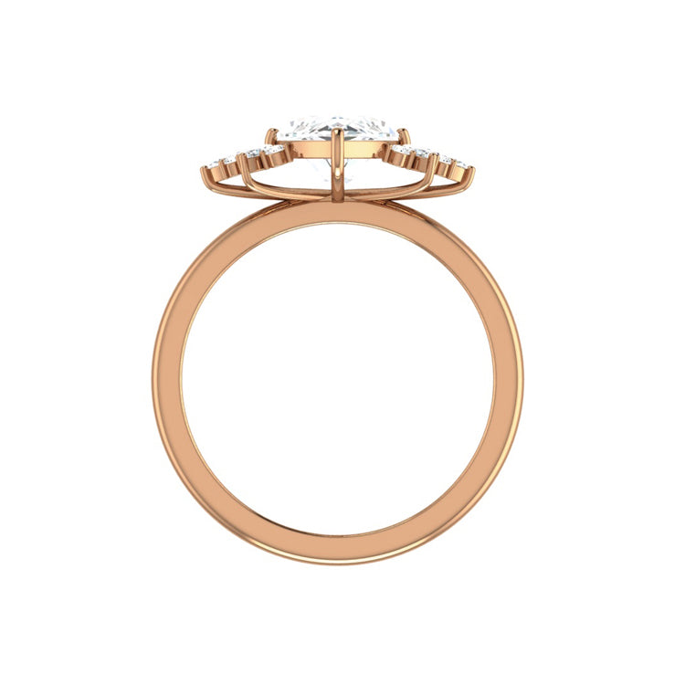 rose gold - marquise