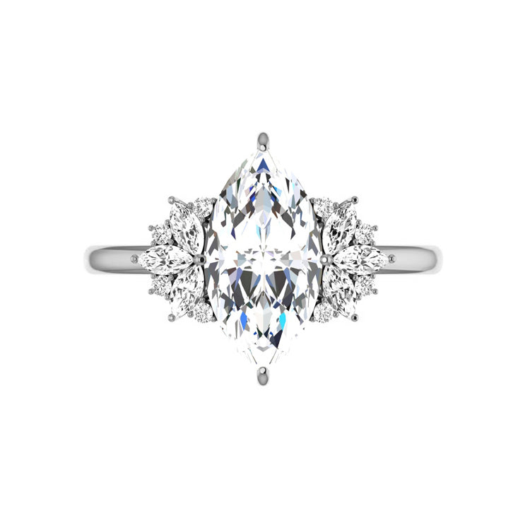 white gold - marquise