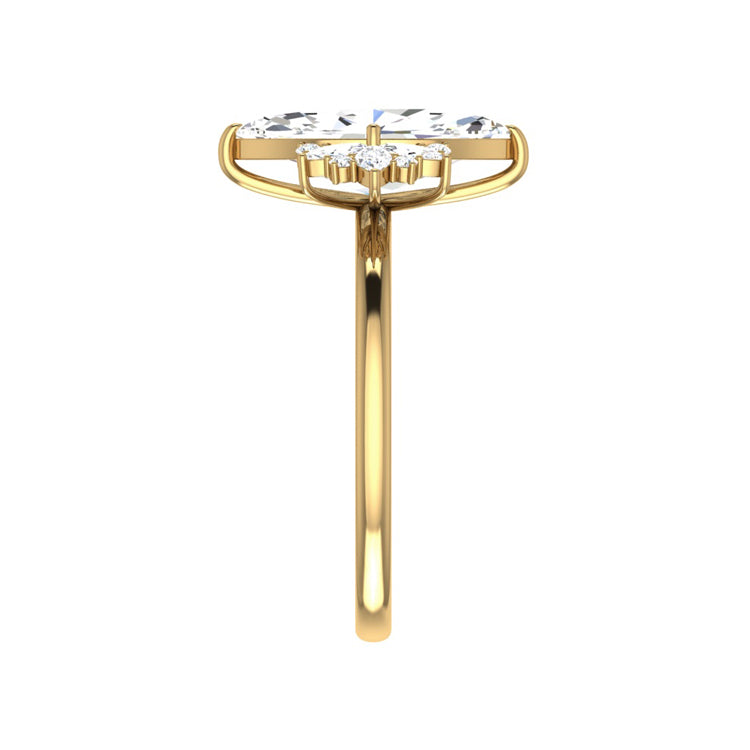 yellow gold - marquise