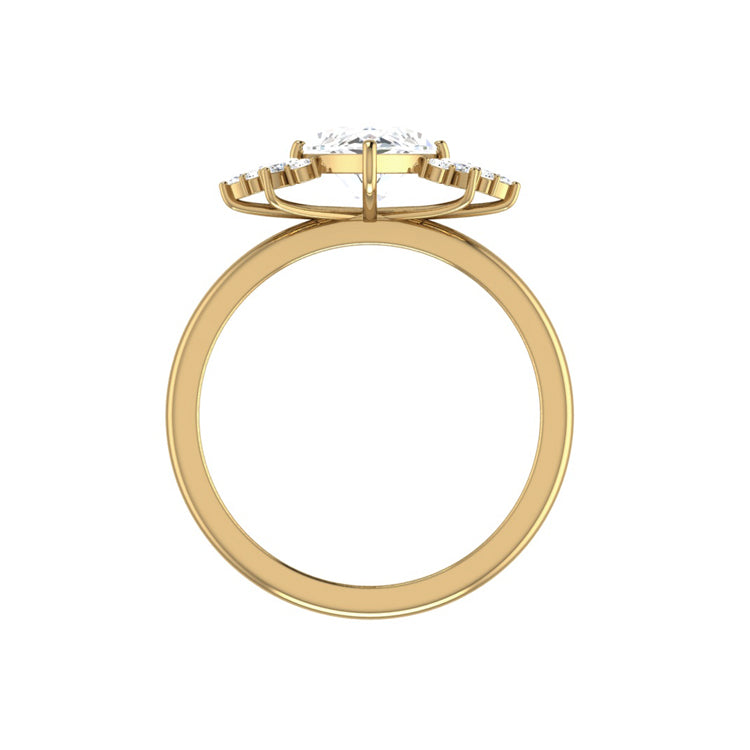 yellow gold - marquise
