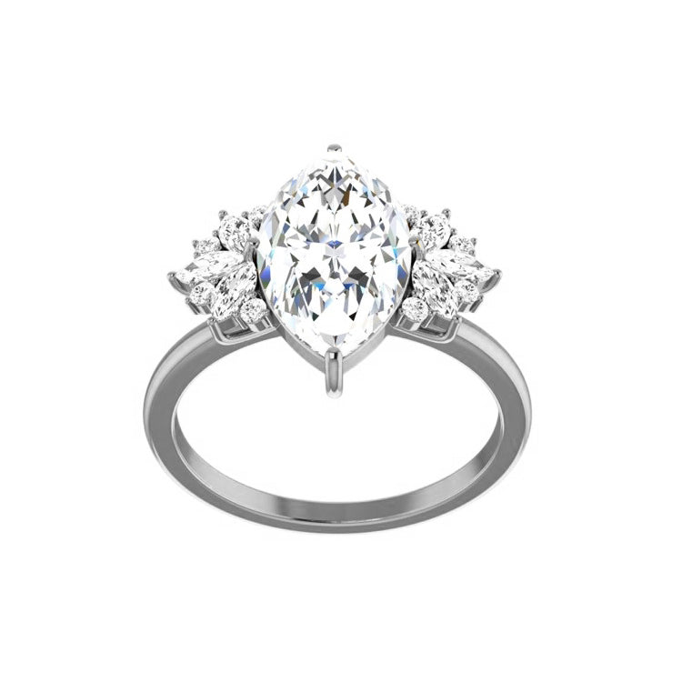 white gold - marquise