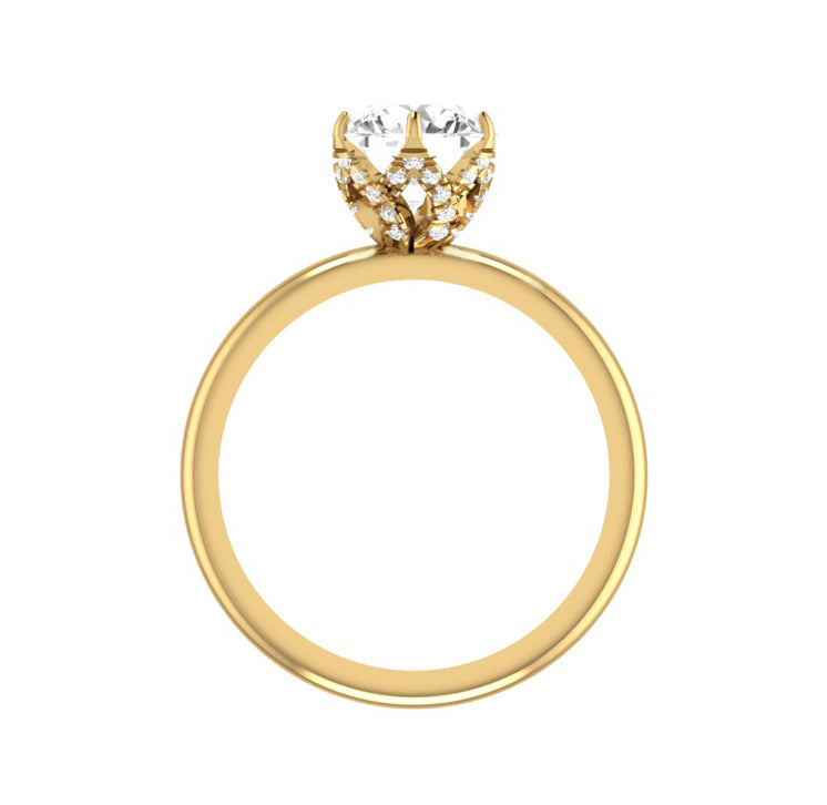 yellow gold - round