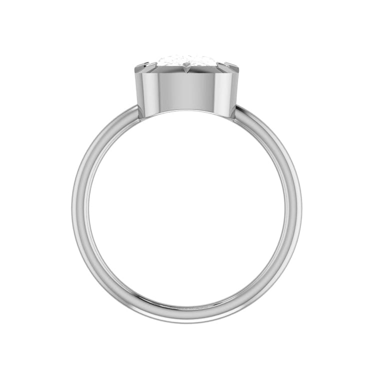 Georgian Style 3 Carat Elongated Cushion Lab Grown Diamond Engagement Ring