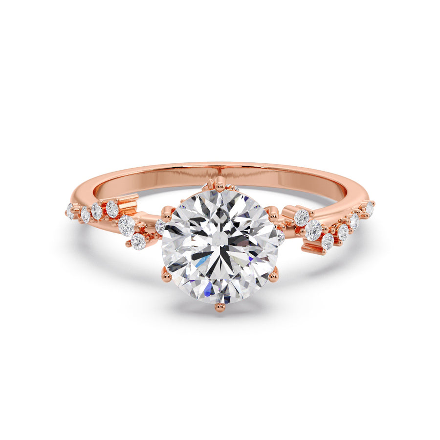 Whisper 1 Carat Natural Round Diamond Engagement Ring