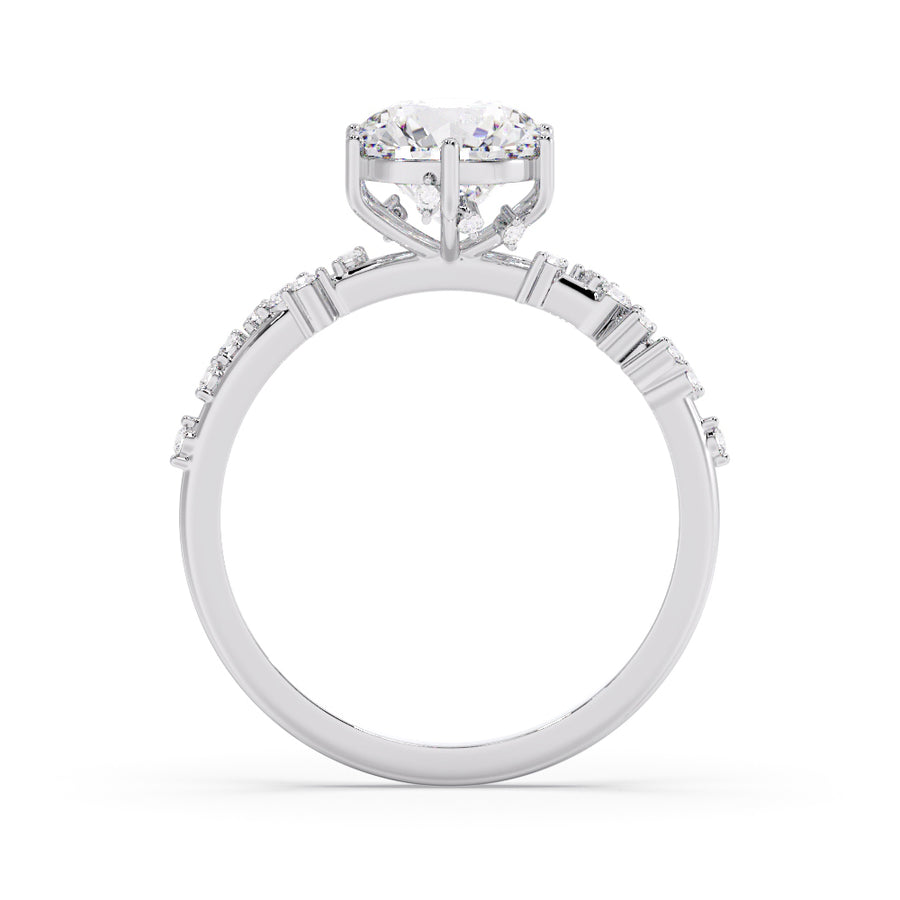 Whisper 1 Carat Natural Round Diamond Engagement Ring