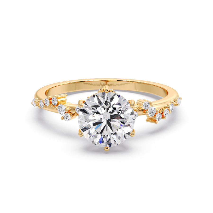 Whisper 1 Carat Natural Round Diamond Engagement Ring