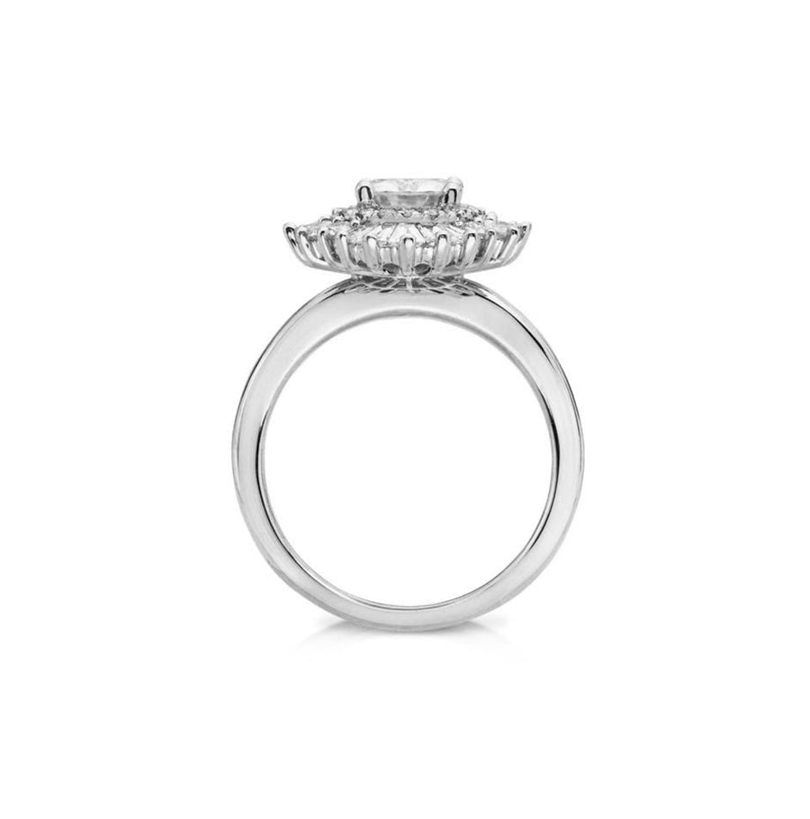 Elise Art Deco Marquise Lab Grown Diamond Engagement Ring