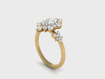 yellow gold - marquise