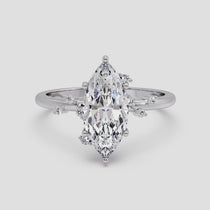 yellow gold - marquise